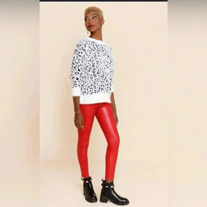 Sasha Leopard Print Pullover Sweater medium